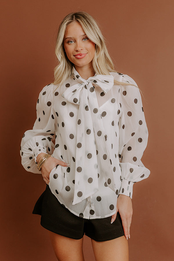 Paris Bound Front Tie Top Image - 2