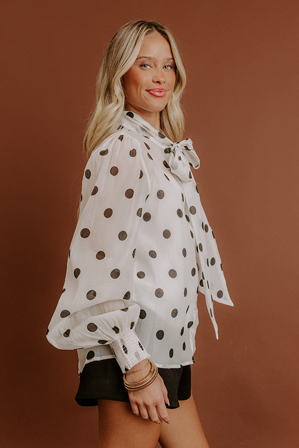 Paris Bound Front Tie Top Image - 4