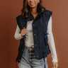 Cabin Mornings Quilted Vest in Navy Image - 1