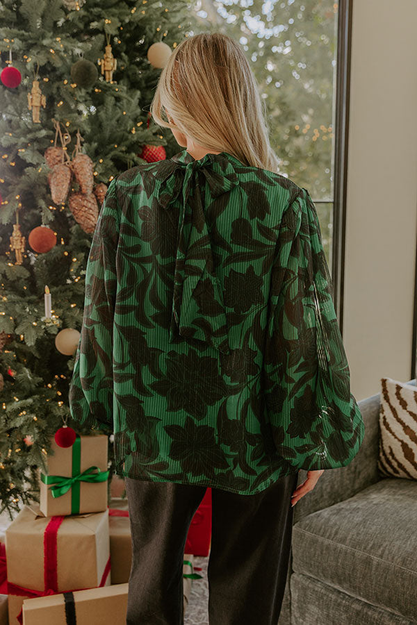 Candlelit Evening Floral Top Image - 5