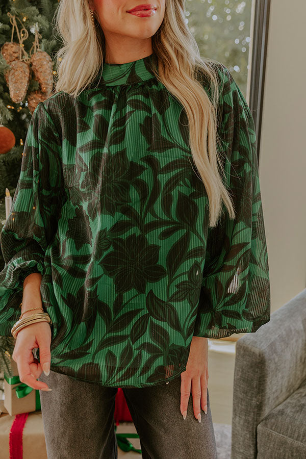 Candlelit Evening Floral Top Image - 2