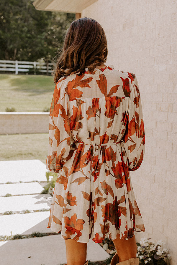 Beautiful Blooms Chiffon Mini Dress Image - 5