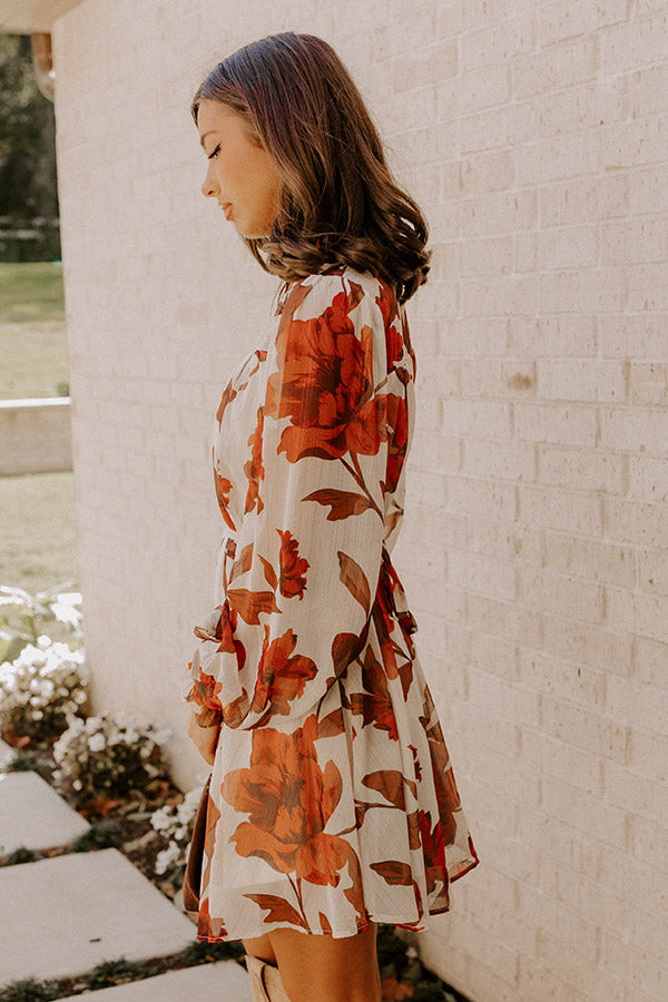 Beautiful Blooms Chiffon Mini Dress Image - 4