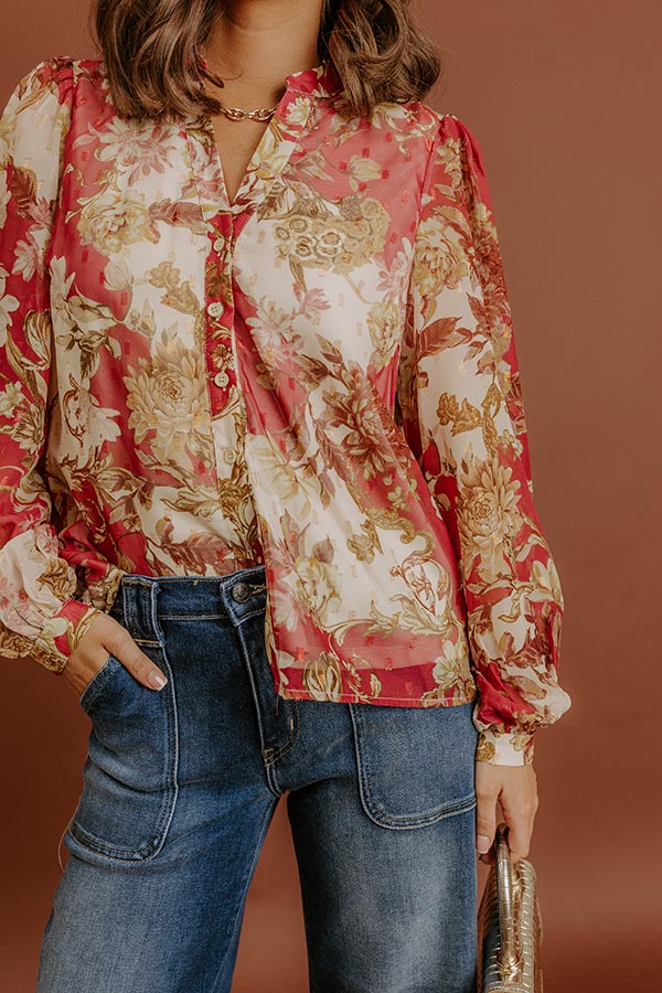 Fields of Grace Floral Top Image - 3