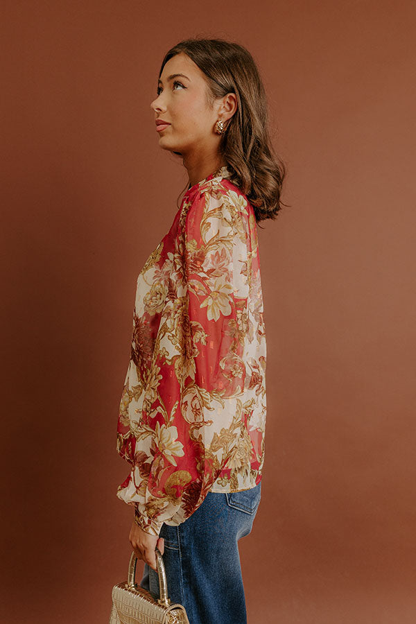 Fields of Grace Floral Top Image - 5