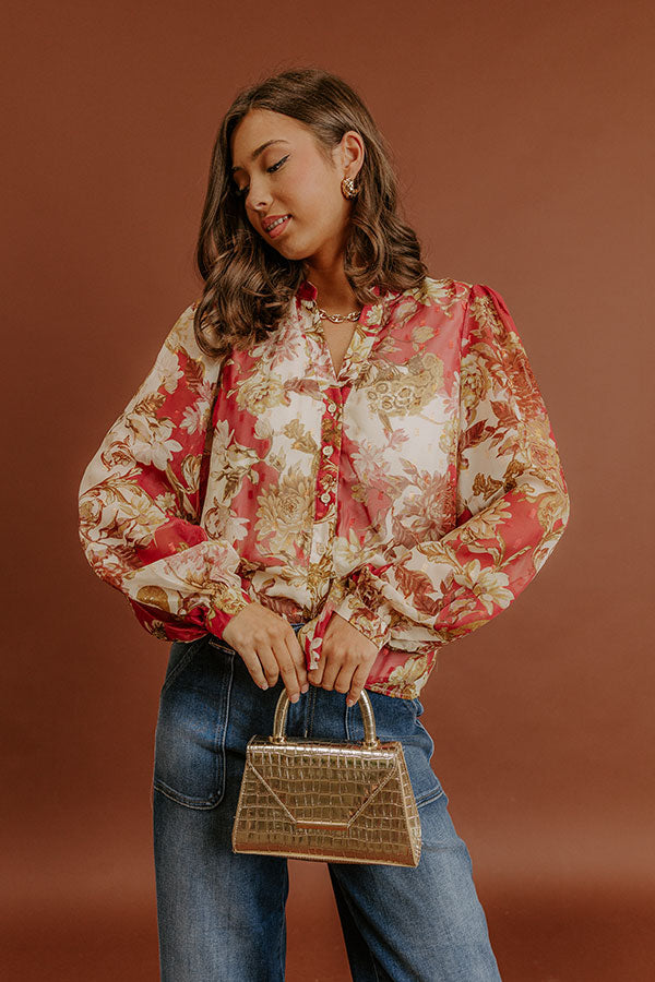 Fields of Grace Floral Top Image - 2