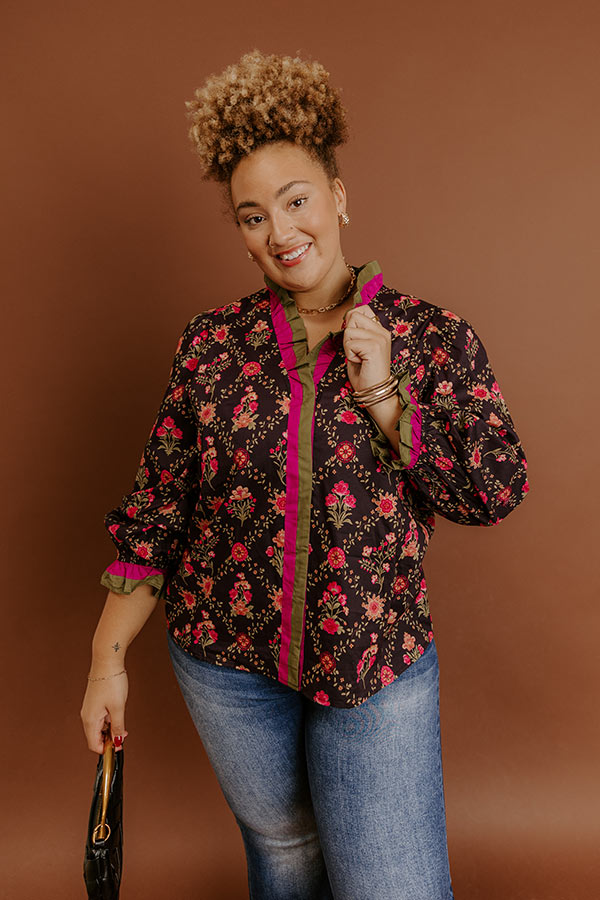 Park Avenue Poise Floral Top Curves Image - 1