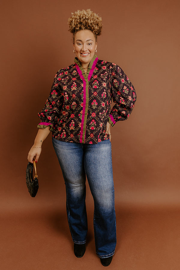 Park Avenue Poise Floral Top Curves Image - 2