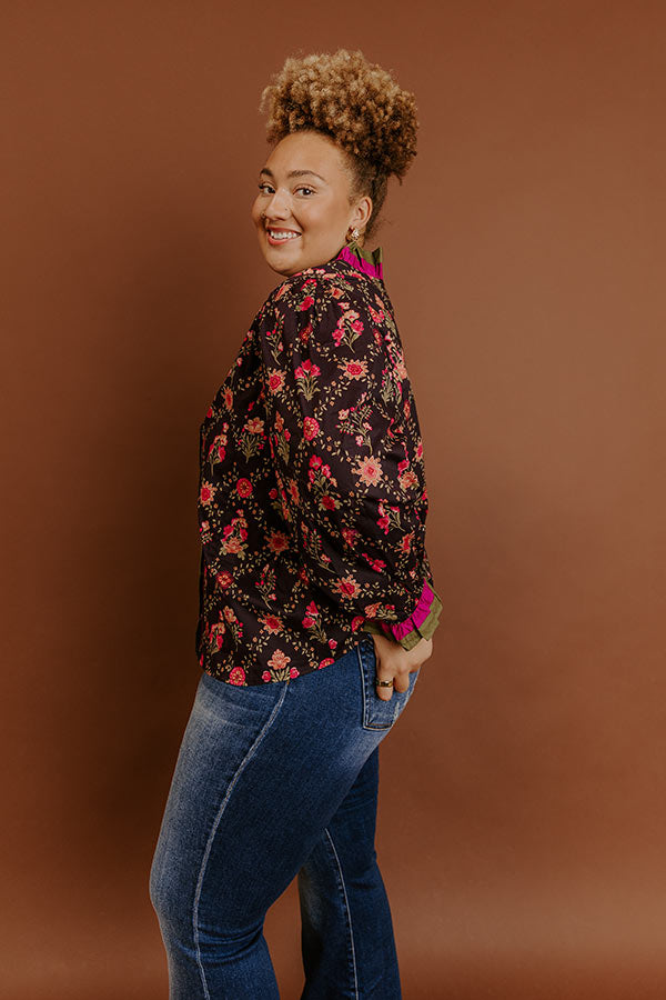 Park Avenue Poise Floral Top Curves Image - 5