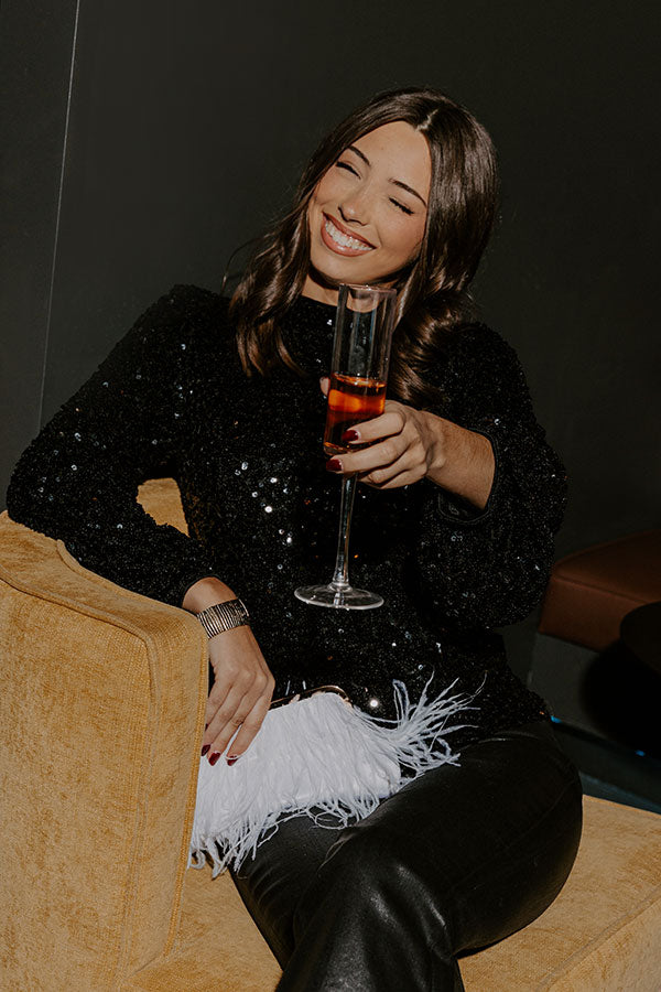 Midnight Affair Sequin Top Image - 1