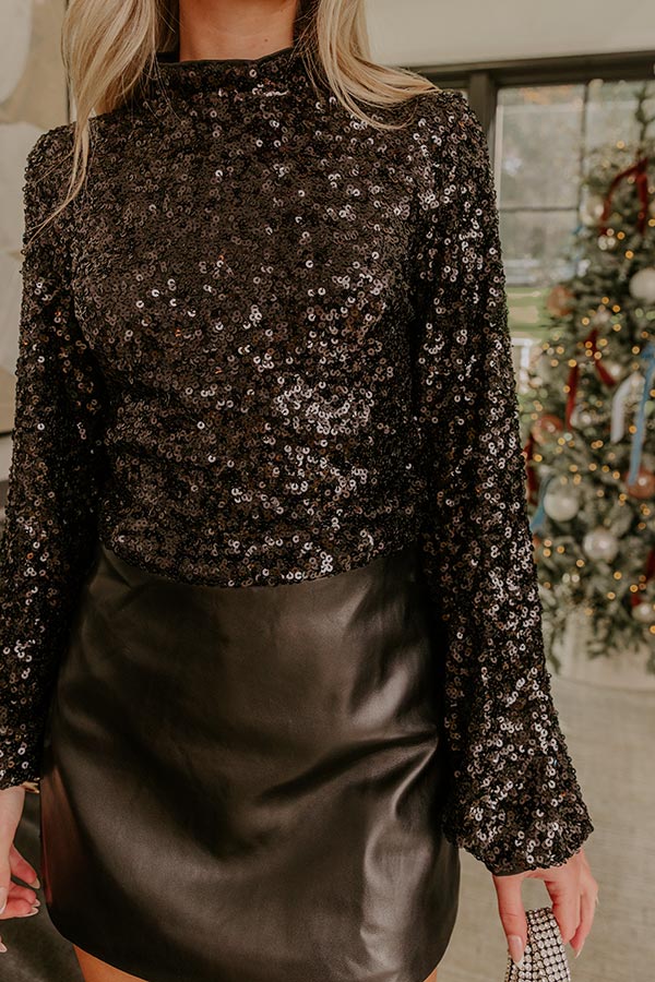 Midnight Affair Sequin Top Image - 5