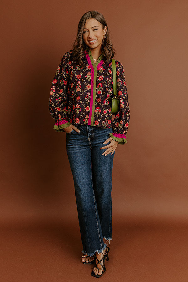 Park Avenue Poise Floral Top Image - 2