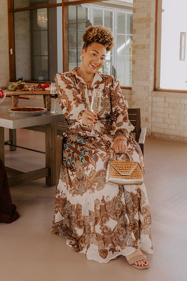 Timeless Estate Paisley Maxi Dress Curves Image - 1