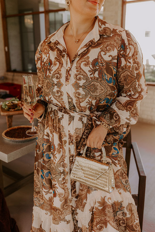 Timeless Estate Paisley Maxi Dress Curves Image - 4