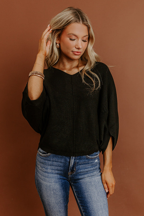 Bistro Vibes Knit Dolman Top Image - 2
