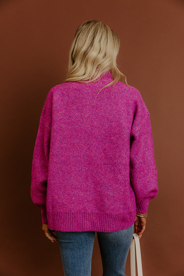 Cozy Feels Knit Sweater in Orchid Image - 2