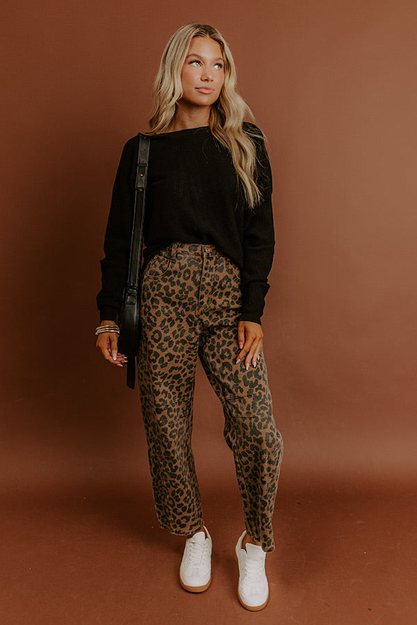 Cozy Vibes Waffle Knit Top in Black Image - 3