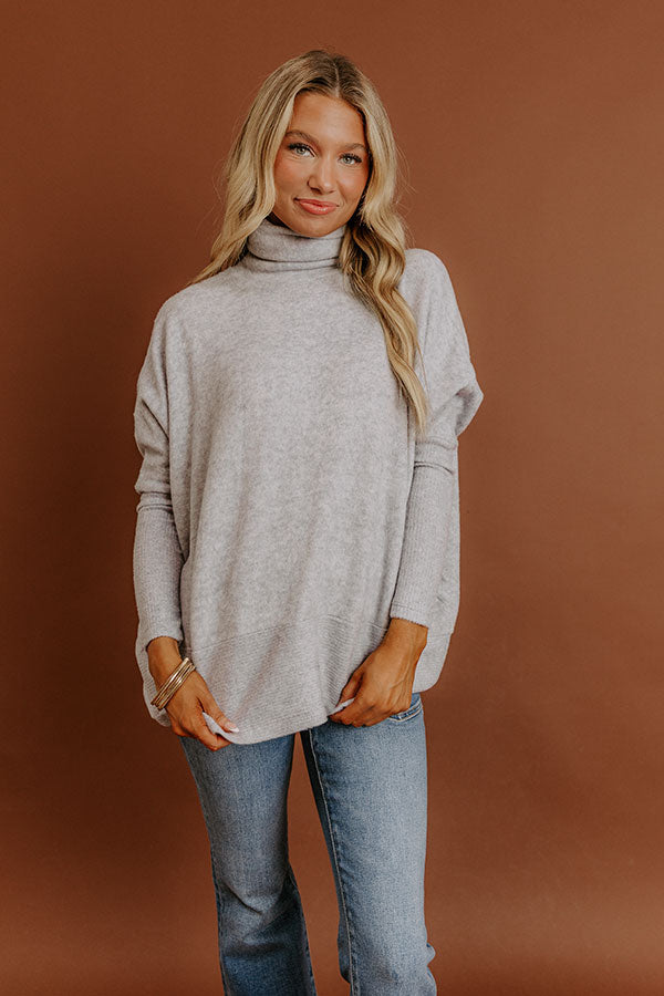 Fireside Cuddles Sweater in Grey Image - 4