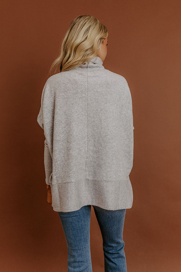 Fireside Cuddles Sweater in Grey Image - 5