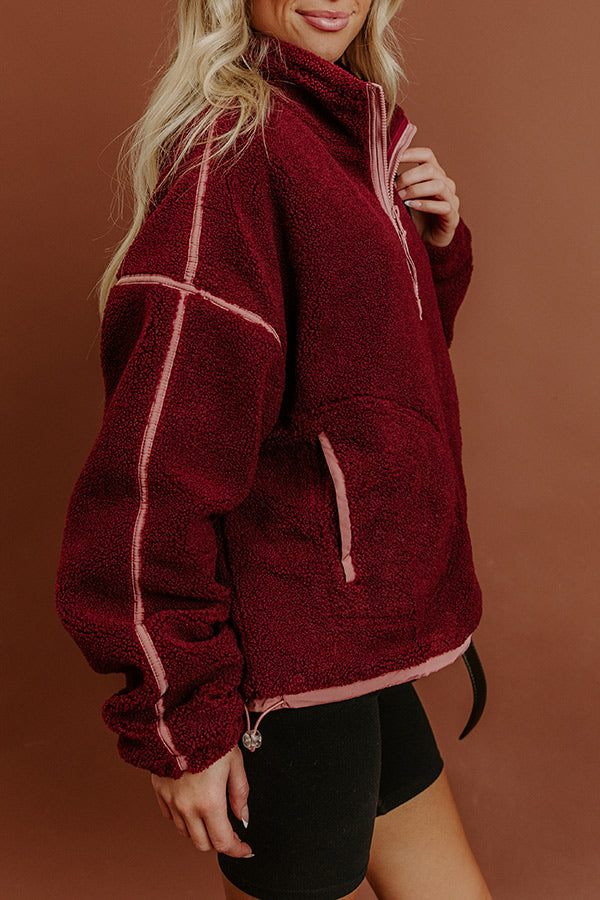 Morning Hike Sherpa Pullover Image - 3