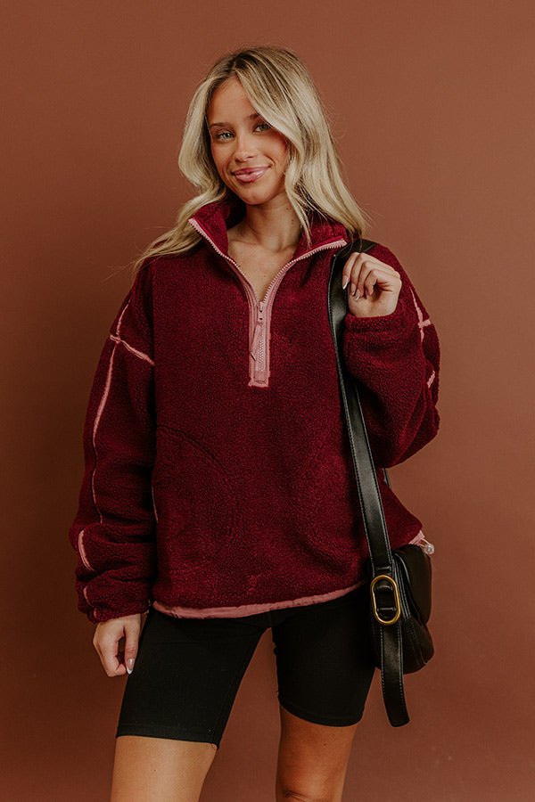 Morning Hike Sherpa Pullover Image - 1