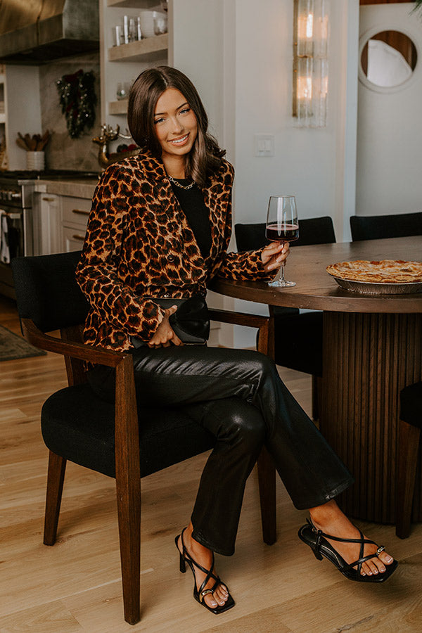 Velvet Kiss Leopard Blazer Image - 5