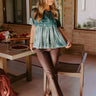 Delicate Daze Velvet Top in Teal Image - 1