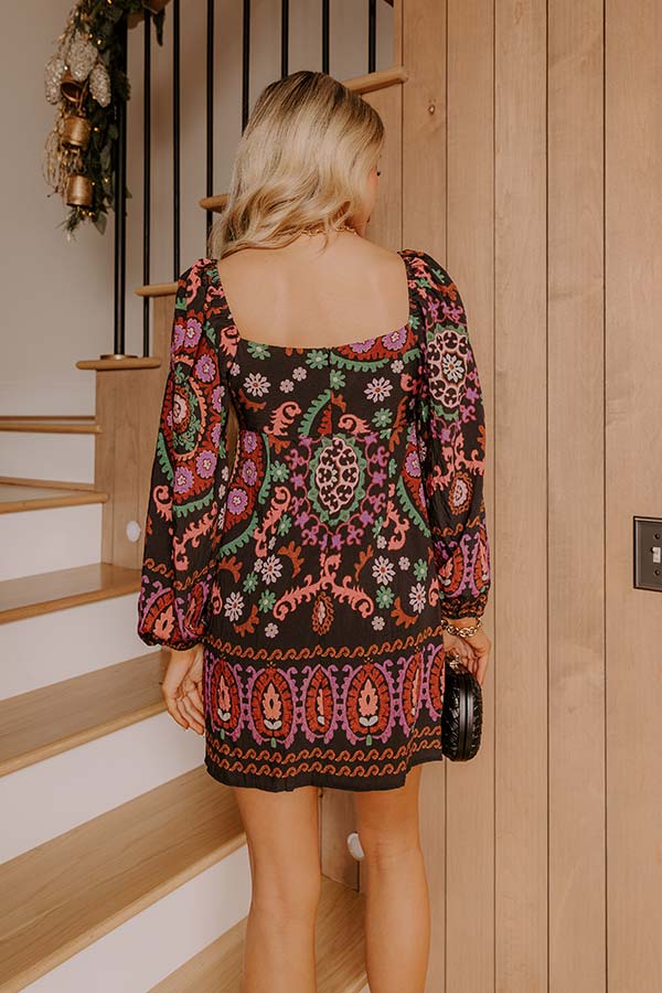 Uptown Happy Hour Floral Mini Dress Image - 5