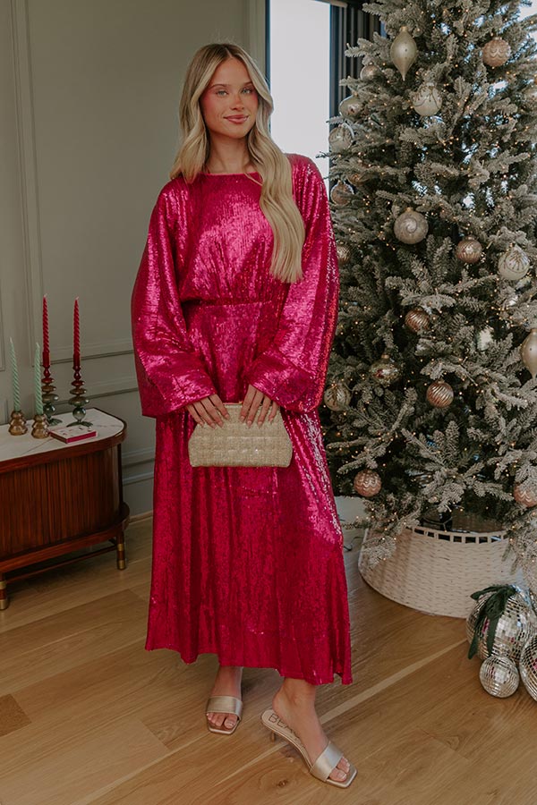 Bubbly Muse Sequin Midi Dress Image - 3