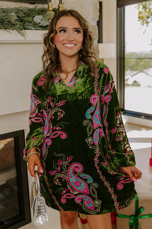 Time To Dance Floral Burnout Mini Dress Image - 5