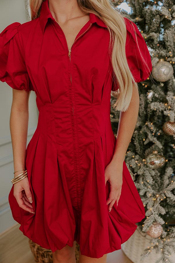 Cranberry Martini Mini Dress in Red Image - 4