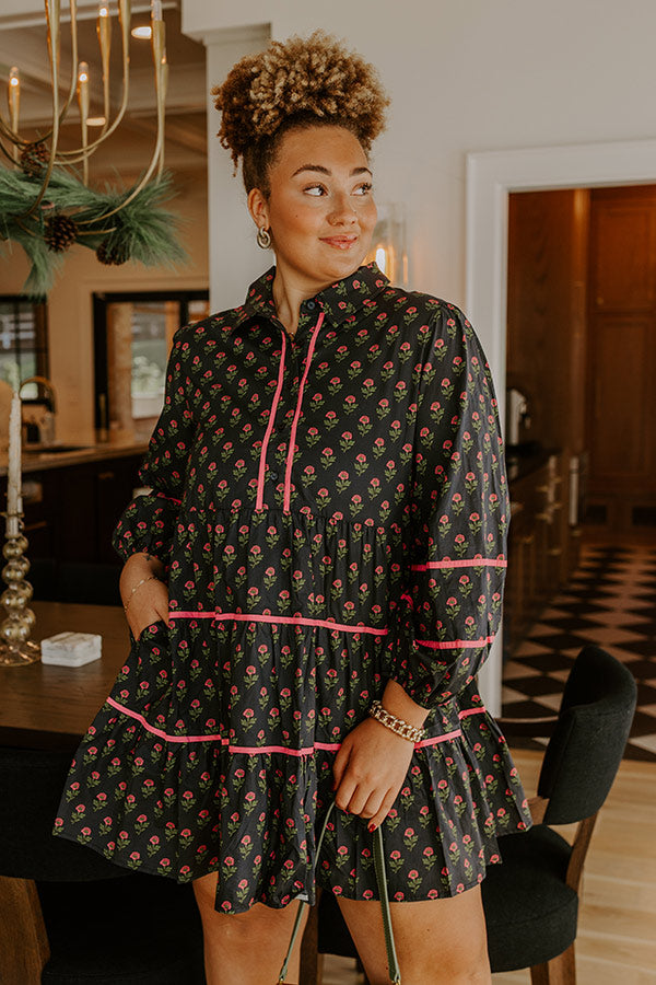 Storybook Charm Floral Mini Dress Curves Image - 1