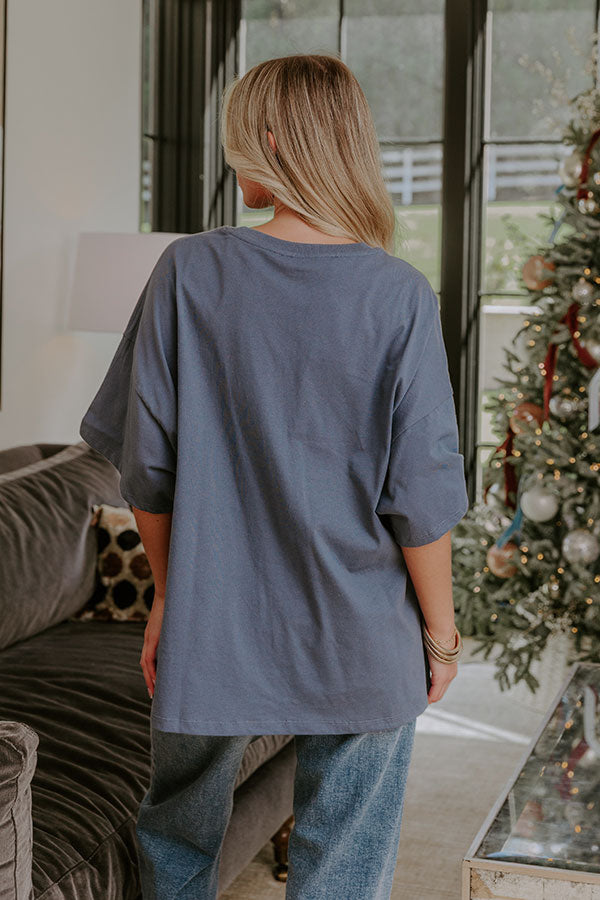 Ever So Effortless Oversized Tee in Riverside Image - 5