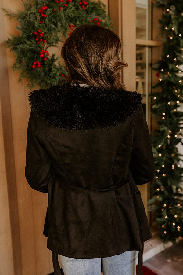 London Views Faux Suede Jacket Image - 3