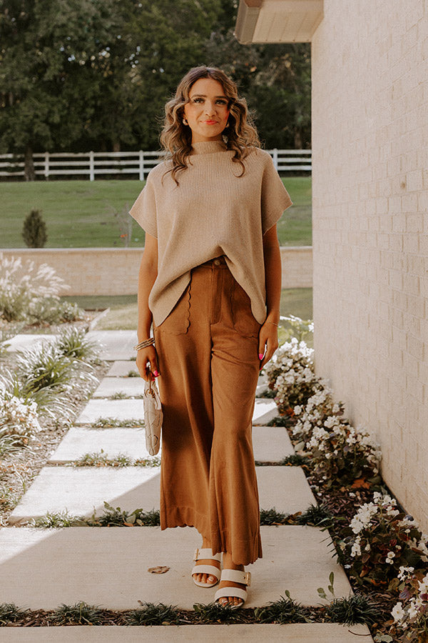 Fall Agenda Knit Sweater Top in Iced Latte Image - 1