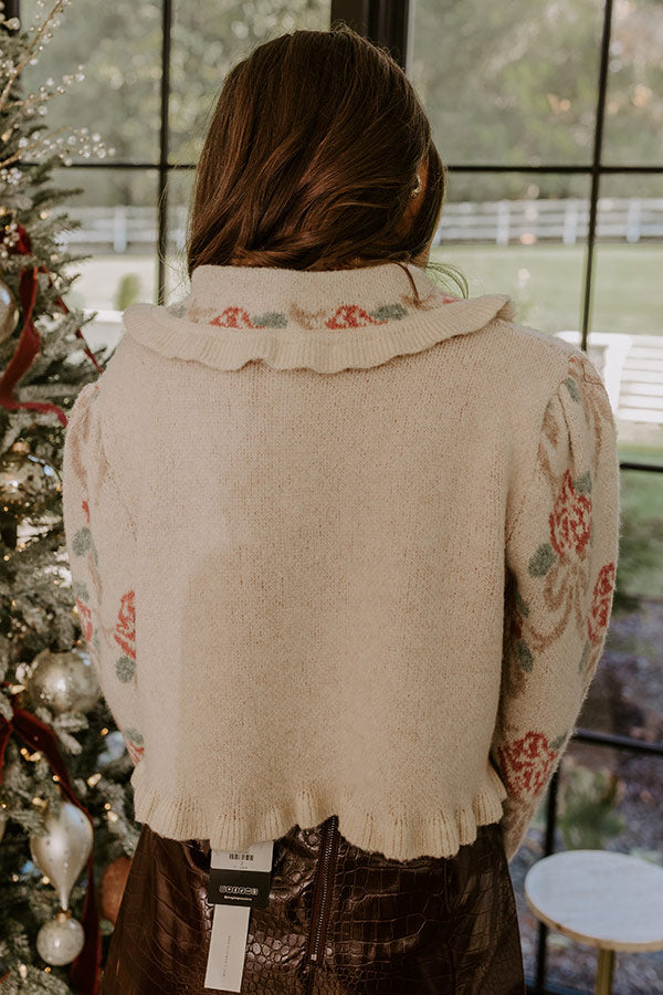 Uptown Edit Floral Knit Cardigan Image - 4