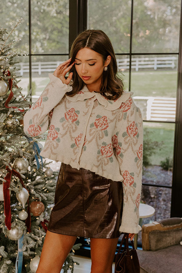 Uptown Edit Floral Knit Cardigan Image - 1