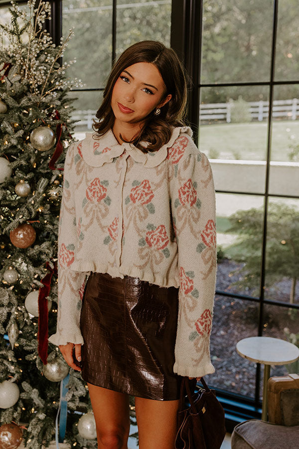 Uptown Edit Floral Knit Cardigan Image - 5