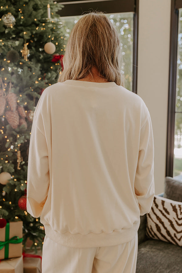 Candy Cane Cutie Embroidered Sweatshirt Image - 5