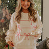 Candy Cane Cutie Embroidered Sweatshirt Image - 1