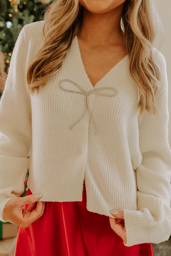 Graceful Ease Knit Sweater in Cream Image - 3