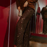 Chic Celebration Sequin Jumpsuit in Chestnut Image - 1