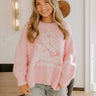 Christmas Tree Cutie Knit Sweater in Pink Image - 1