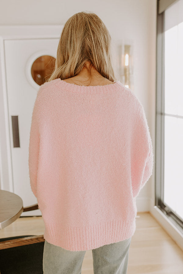 Christmas Tree Cutie Knit Sweater in Pink Image - 4