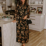 Elegant Ease Floral Jacquard Midi Dress Image - 1