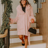 London Afternoon Plush Faux Fur Coat in Pink Image - 1