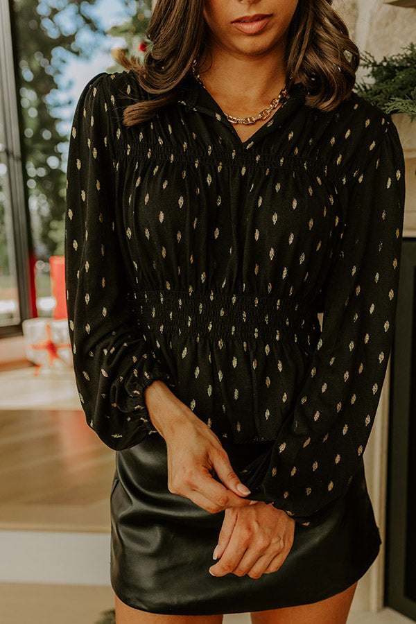 Candlelit Moment Peplum Top Image - 5