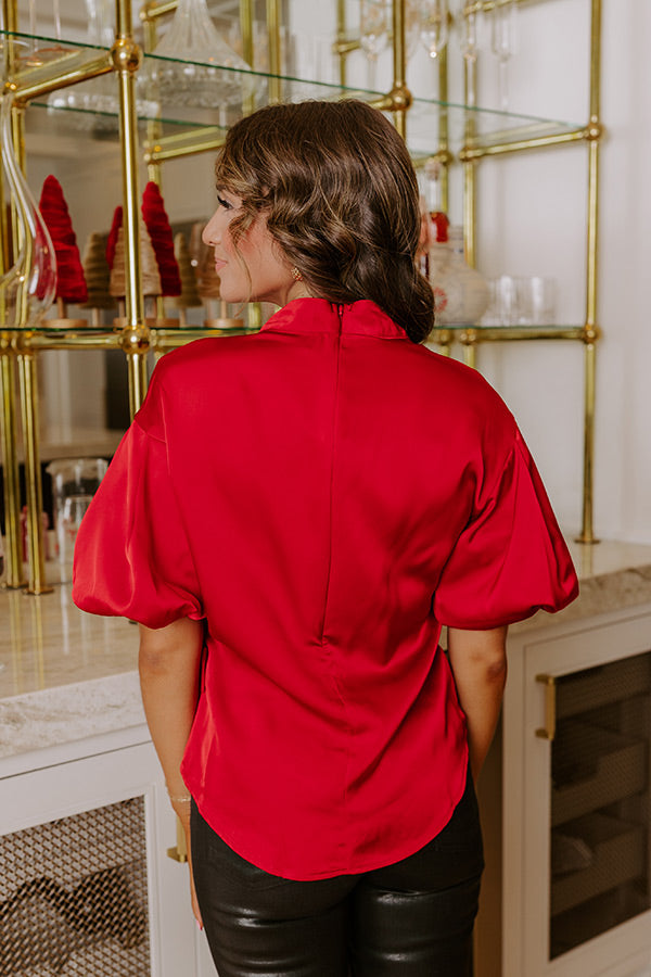 Modern Mingle Satin Front Tie Top Image - 3