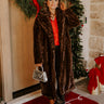 Uptown Allure Plush Faux Fur Coat Image - 1