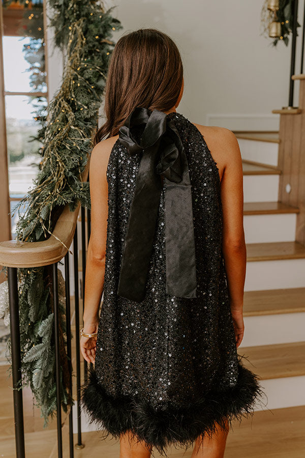 Midnight Toast Sequin Mini Dress Image - 3